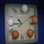 Eieruhr oder Uhr mit Eier