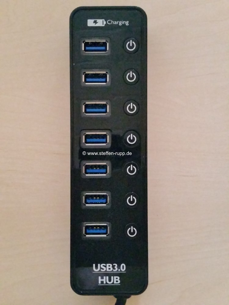 7-fach USB Hub mit Schalter