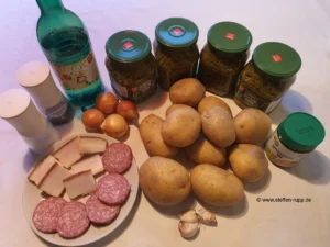 Zutaten für die Bohnensuppe