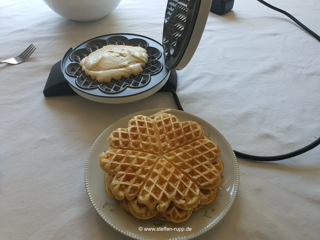 Waffeln backen