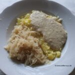 Meerrettich mit Kartoffeln und Sauerkraut