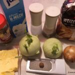 Zutaten für die Kohlrabi mit Bechamelsosse
