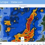 Radarbild - Regenradar