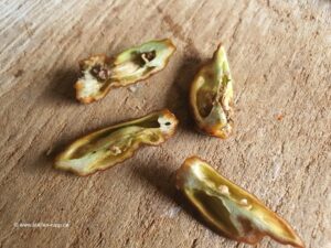 Aufgeschnittene Chili