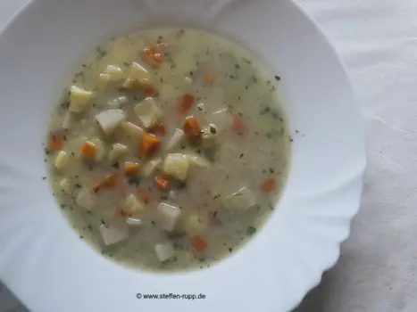 Kohlrabi Karotten Kartoffel Suppe
