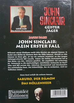 Jason Dark- John Sinclair - Mein erster Fall - Rückseite