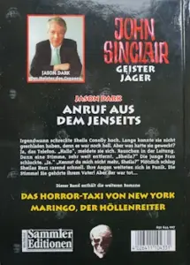 Jason Dark - John Sinclair - Anruf aus dem Jenseits Rückseite Jason Dark - John Sinclair - Anruf aus dem Jenseits Rückseite