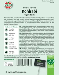 Kohlrabisamen Rückseite Kohlrabisamen Rückseite