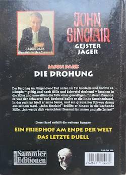 Jason Dark - John Sinclair - Die Drohung - Rückseite Jason Dark - John Sinclair - Die Drohung - Rückseite