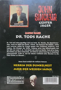 Jason Dark - John Sinclair - Dr. Tods Rache - Rückseite Jason Dark - John Sinclair - Dr. Tods Rache - Rückseite